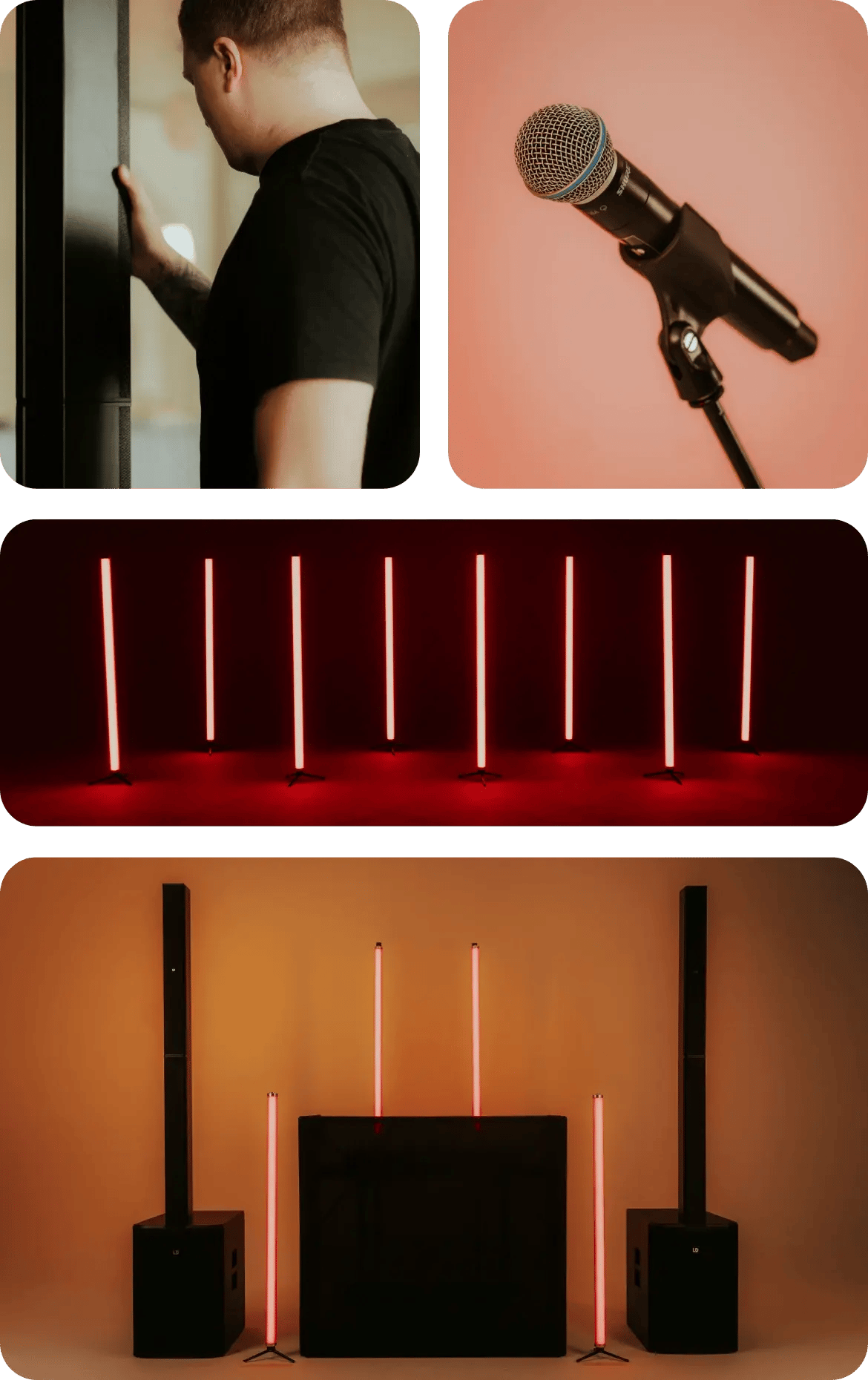 Teknisk utrustning för musik och underhållning på bröllop